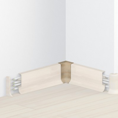 Szegélyléc 10556 belső sarokelem műanyag 5 cm 1595 Fehér juhar