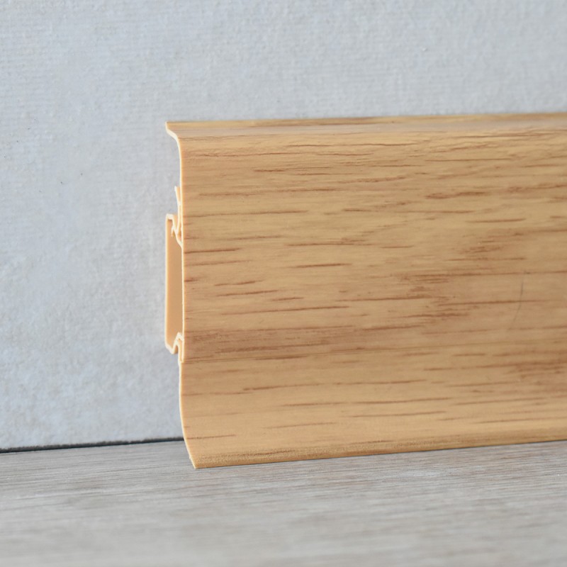 Szegélyléc 10556 műanyag 5 cm kábelcsatornás 8726 Calvados tölgy