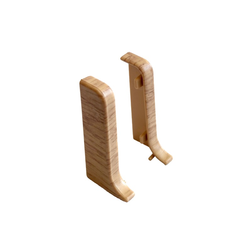 Szegélyléc 10556 végzáró pár műanyag 5 cm 8726 Calvados tölgy