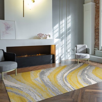 Szőnyeg Capri bézs/sárga 210MA/136 80x150 cm