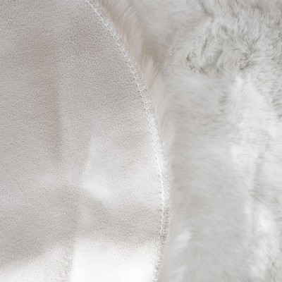 Szőnyeg Kunstfell fehér kör 40x40 cm