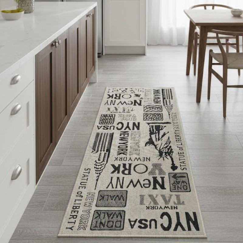 Konyhai szőnyeg Plutus szürke 1046-151 80x200 cm