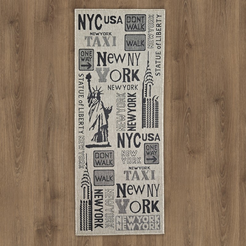 Konyhai szőnyeg Plutus szürke 1046-151 80x200 cm