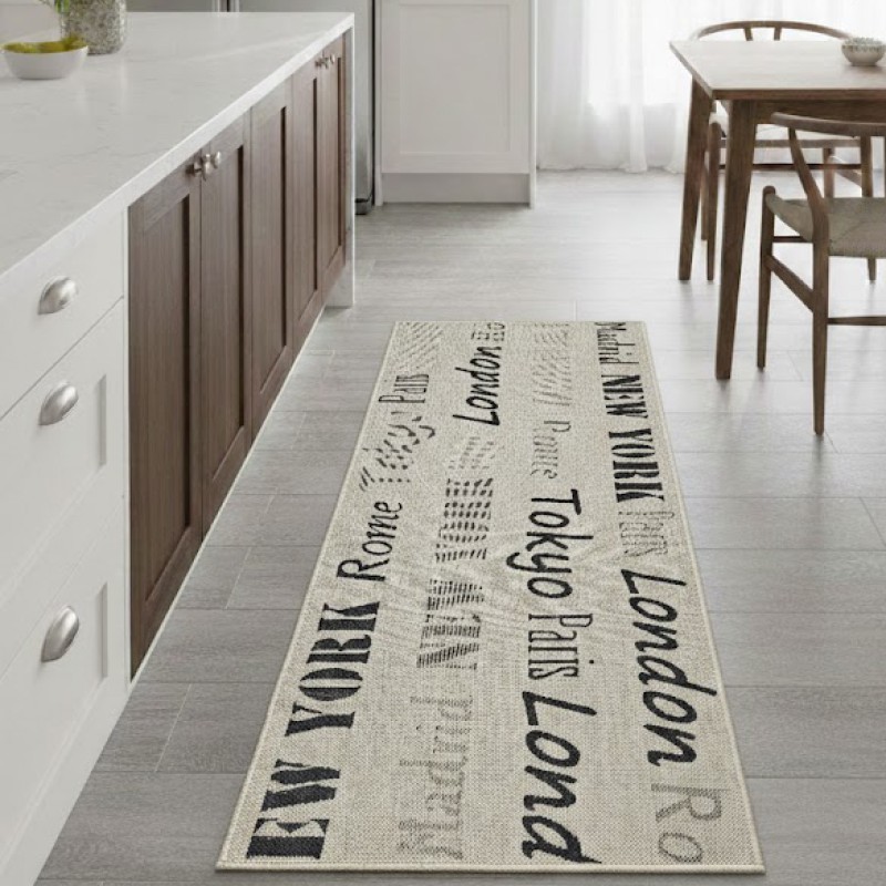 Konyhai szőnyeg Plutus szürke 1048-151 80x200 cm