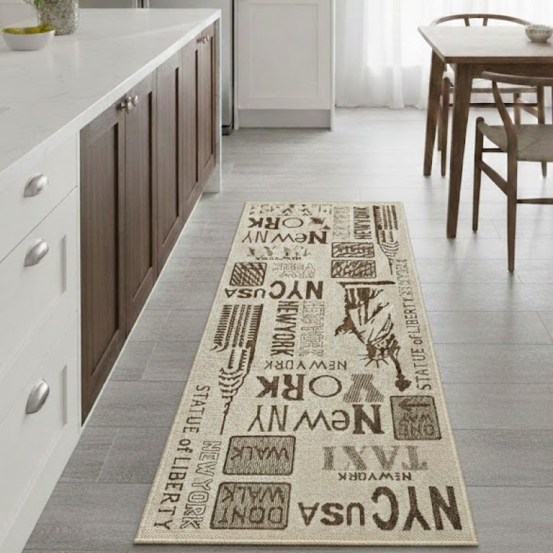 Konyhai szőnyeg Plutus szürke 1051-151 80x200 cm