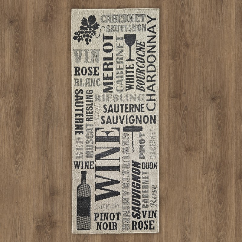 Konyhai szőnyeg Plutus szürke 1051-151 80x200 cm