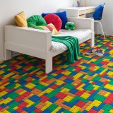 Tekercses vinyl padló Artifact Blocks T87 4 m