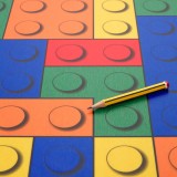 Tekercses vinyl padló Artifact Blocks T87 4 m