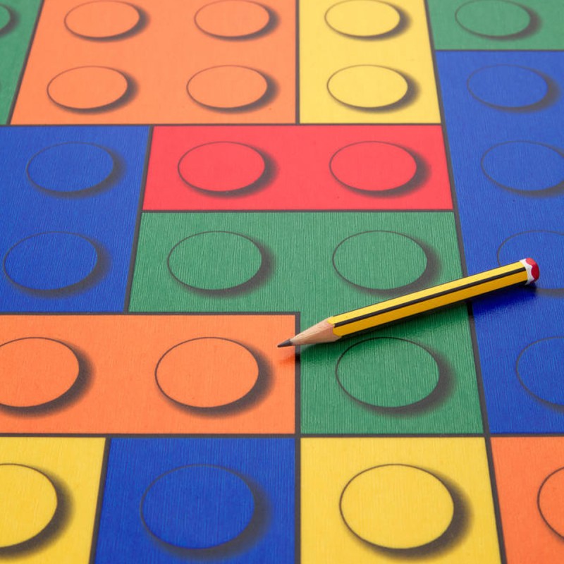 Tekercses vinyl padló Artifact Blocks T87 4 m