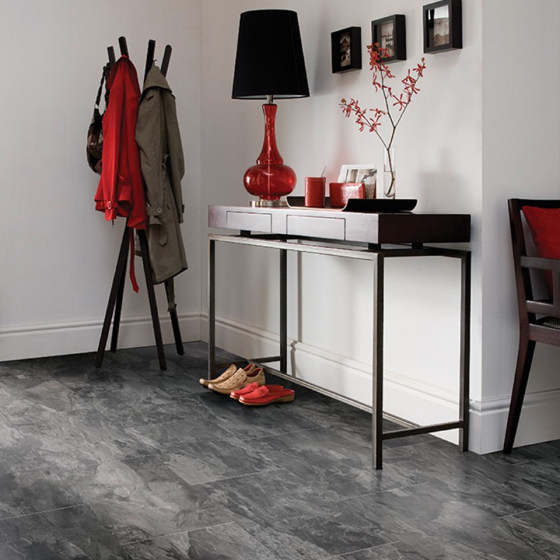 Prémium vízálló laminált padló 8 mm/33/V4 Organic Classic Nightfall Slate K389 (Szinkronstruktúr)