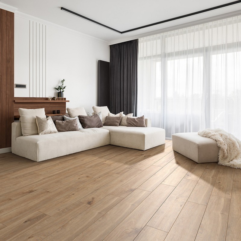 Prémium vízálló laminált padló 8 mm/33/V4 Organic Classic Solar tölgy K405